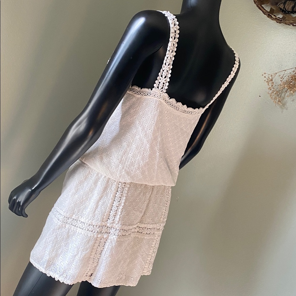 Altar'd State 100% Cotton White Eyelet Free Spirited Boho style Dress - Picture 7 of 13